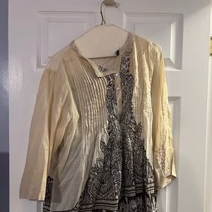 Three Bird Nest Dharma Tunic Top, large, brown